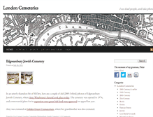 Tablet Screenshot of londoncemeteries.co.uk